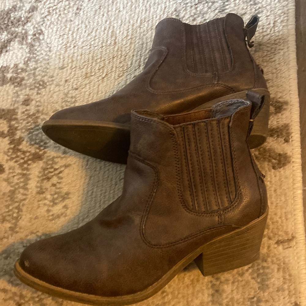 Brown booties